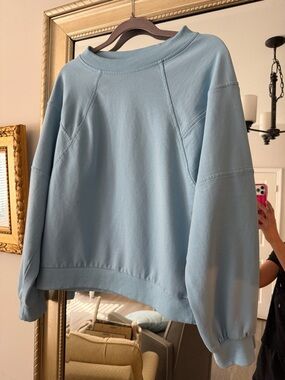 Women's Light Blue Crewneck Sweatshirt